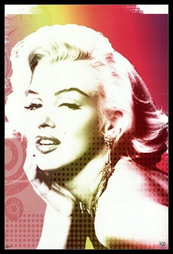 Póster Impreso Marilyn Monroe Arco Iris Por Rolled Poster