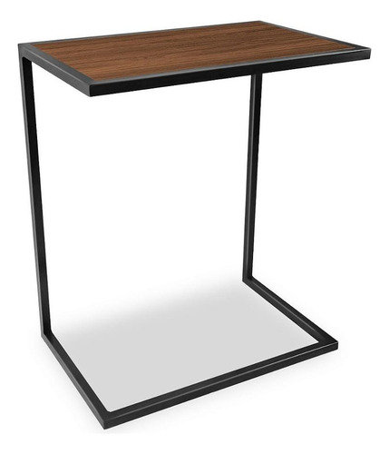 Mesa Lateral De Apoio Belfast Para Sofá Preto E Villandry Cor Preto-villandry