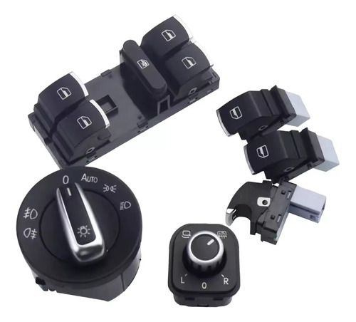 Botonera De Vidrios Para Bora Mk5 Mk6 Tiguan Kit Switch