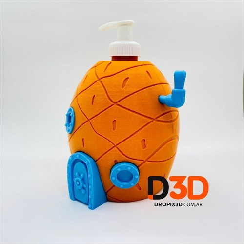 Imagen 3 de 8 de Dispenser Piña Casa Bob Esponja