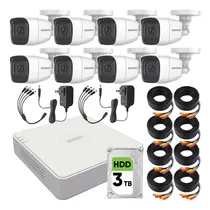 Comprar Epcom Kit Cámaras De Seguridad Video Vigilancia Metálicas Con Micrófono Integrado Modelo B8-mic-plus8+3t 2mp Con Disco Duro 3tb Cctv 8 Cámaras Bala Con Audio Por Coaxitron Turbohd 1080p Lite