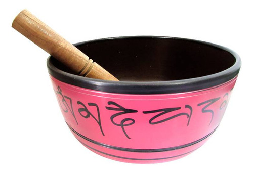 Tigela Tibetana Mantras Sino E Canto Alto Gg T4 19cm - Rosa