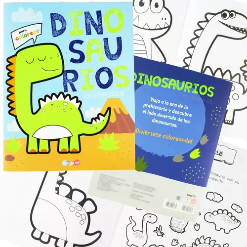 Dinosaurio Libro de Colorear: Para Niños de 4 a 8 Años, Dino Prehistórico  Para Colorear Para Niños y Niñas (Libros Para Colorear Niños)