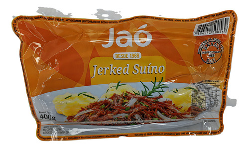 Jerked Suíno Salgado Curado Dessecado Jaó 400g