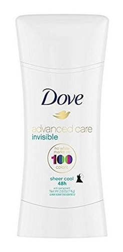 Desodorante Dove Advanced Care Invisible, 2.6 Oz (pack 2)