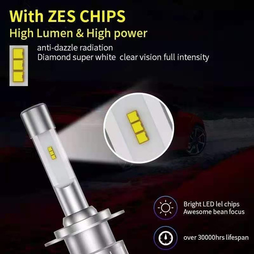 Turbo Led Canbus H1 H3 H4 H7 H11 H13 9005 9006 880 Disipador