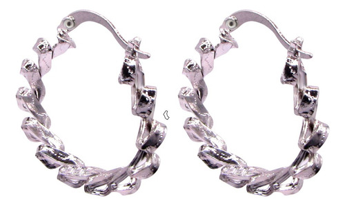 Aretes Chapa De Rodio Espiral