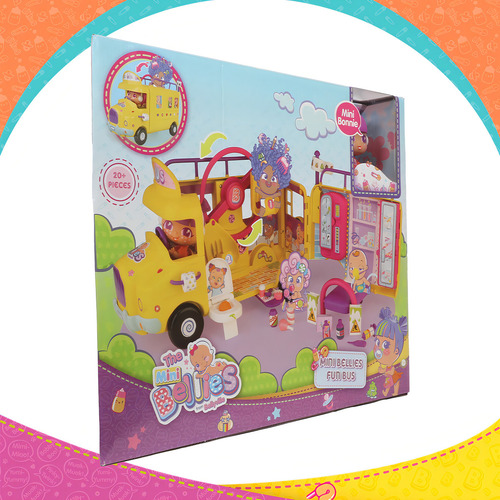 Playset Para Muñecas Y Muñecos Famosa The Bellies The Mini Bellies Autobús Divertido Mini Bonnie Color Fun Bus / Set Con Muñeca / +20 Accesorios