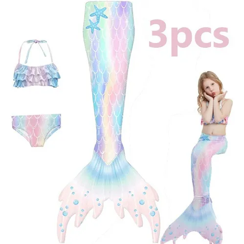 Cola de sirena para niñas para nadar sale
