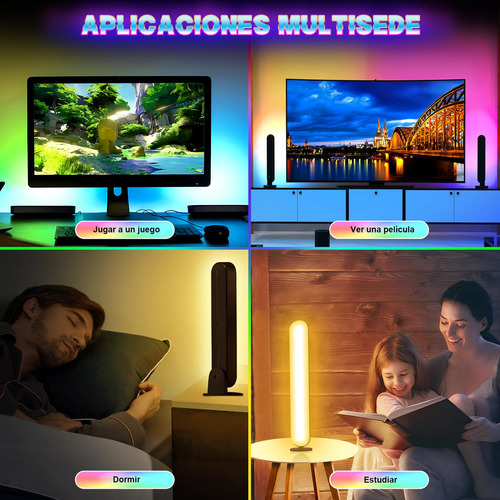 Luces Rgb Inteligentes, Captura Música, Control Bluetooth,
