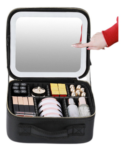 Caja De Maquillaje Inteligente Con Espejo Y Luz Led