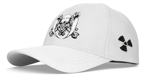 Gorra Blanca Estampada Megadeth Vic Rattlehead