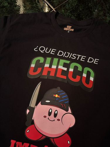 Playera F1 Formula 1 Kirby Checo Qué Dijiste De Checo Pérez