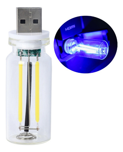 Luz Nocturna Usb Con Forma De Botella De Vidrio, Lámpara Led