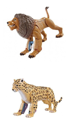 2 Pcs Transformação Figuras De Animais Brinquedos Robô
