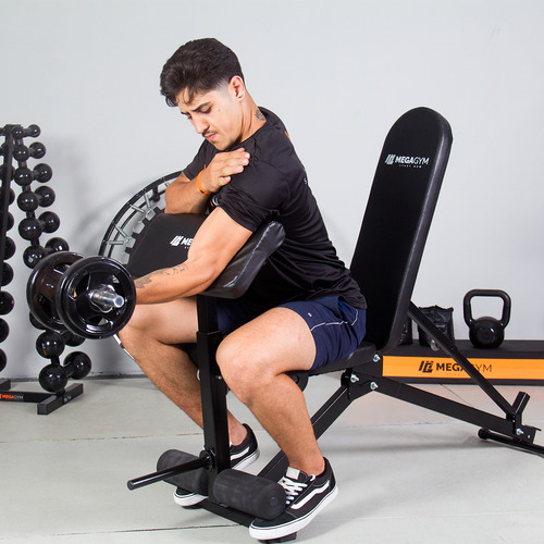 Banco Para Abdominal 10 Posições Com Banqueta Regulável