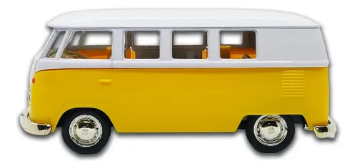 Miniatura Kombi Rmz City, 13 Cm, Metal, Abre Portas, Fricção