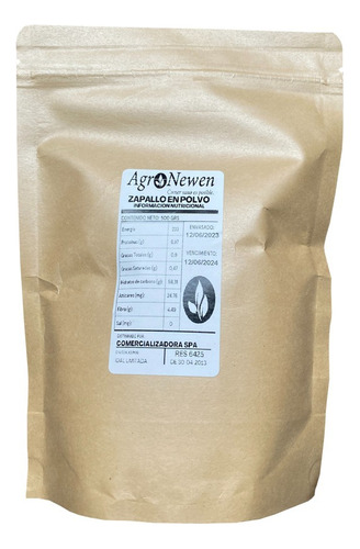 Zapallo En Polvo Deshidratado Formato 250g. Agronewen