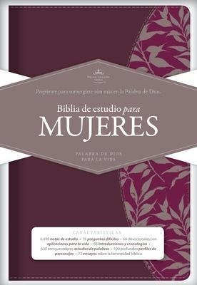 Rvr 1960 Biblia De Estudio Para Mujeres, Vino Tinto/fucsia S