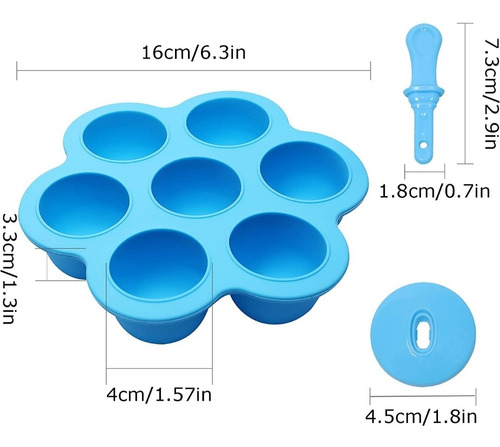 Imagen 5 de 6 de Molde De Silicon Para Helados, Paletas Para Niños Y Bebé