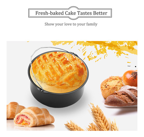 Juego De Accesorios Para Freidoras Air Fryer De 4,8 A 6,3 Cu