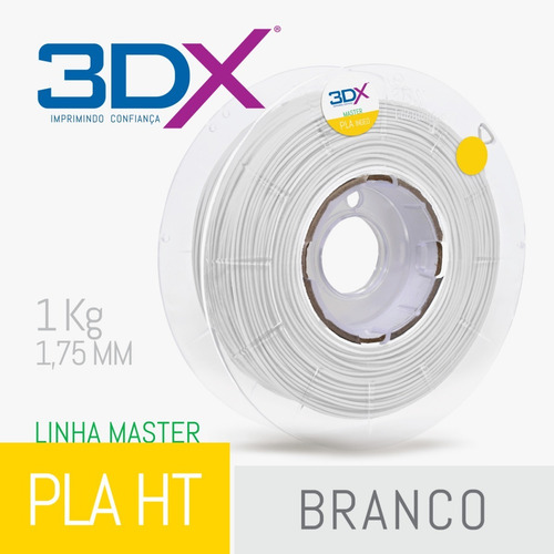 Imagem 2 de 8 de Filamento Pla Ht 1,75 Mm | 1kg | Branco