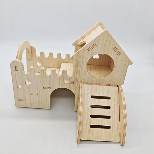 Hamster De Madera Hut Huteway Fun Accesorios De Jaula De