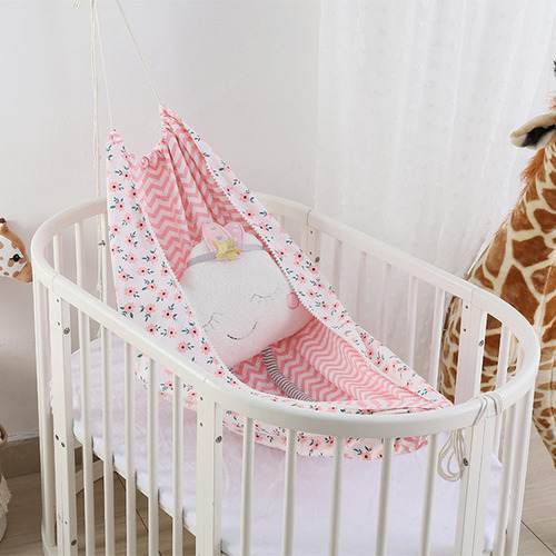 Detachable Portable Hammock Hanging Crib Infant Bed Rosado