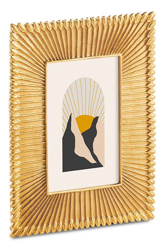 Porta-retrato Dourado Em Poliresina - 10x15cm