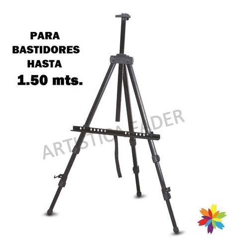 Atril Plegable Telescópico Aluminio Profesional 1.50cm