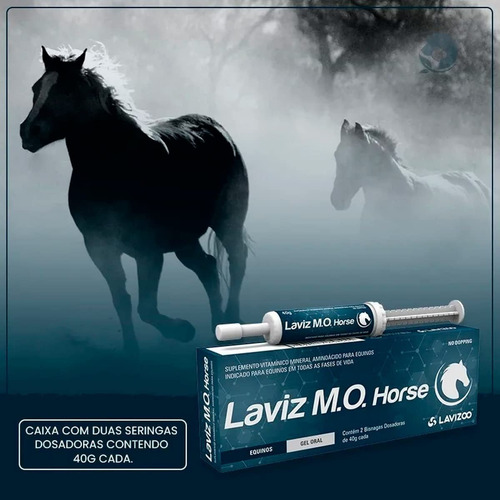 Mo Horse 2x40g Suplemento De Vitaminas Cavalo - Lavizoo