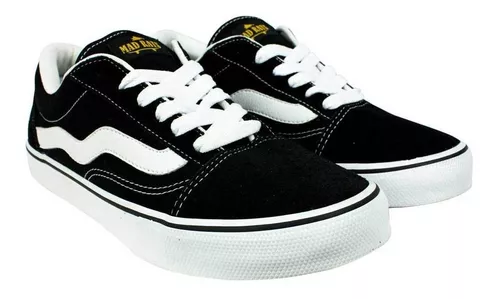 mad rats old school tenis black todo preto