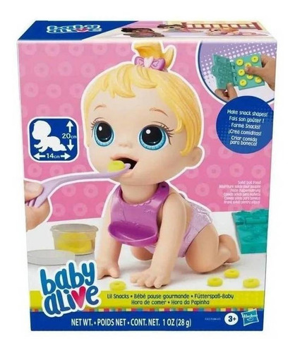Boneca Hora Da Papinha Loira F2617 Baby Alive