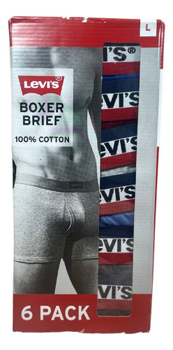 Boxers Brief Levi´s Caballero Original 6 Pzs 100% Algodon