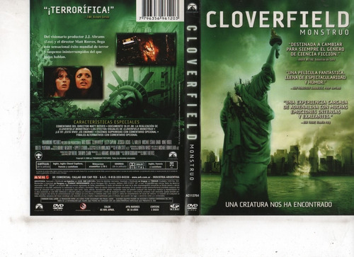Cloverfield: Monstruo - Dvd Original - Buen Estado