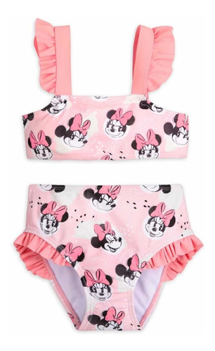 Traje De Baño Minnie Mouse - 2 Piezas Disney Store - Talle 2