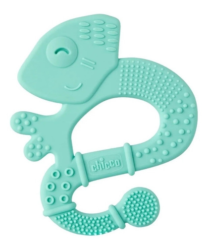 Imagen 1 de 5 de Mordillo Chicco Super Soft 2m+ Iguana Celeste 281102