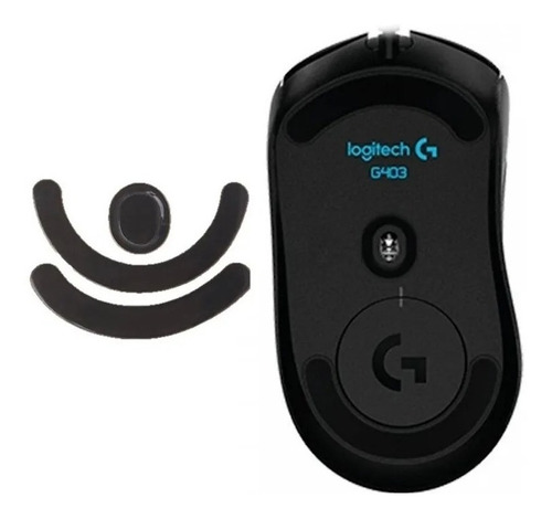 Pé Skate Feet Para Mouse Logitech G403 G603 G703 - Preto