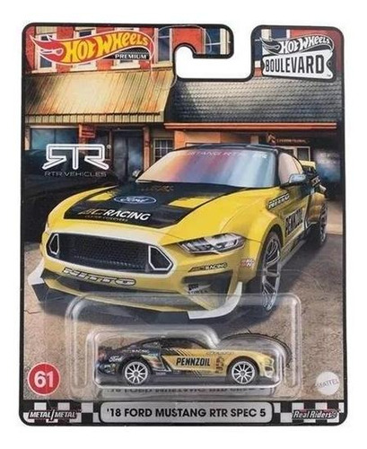 Hot Wheels Boulevard 18 Ford Mustang Rtr Spec 5 - Mattel