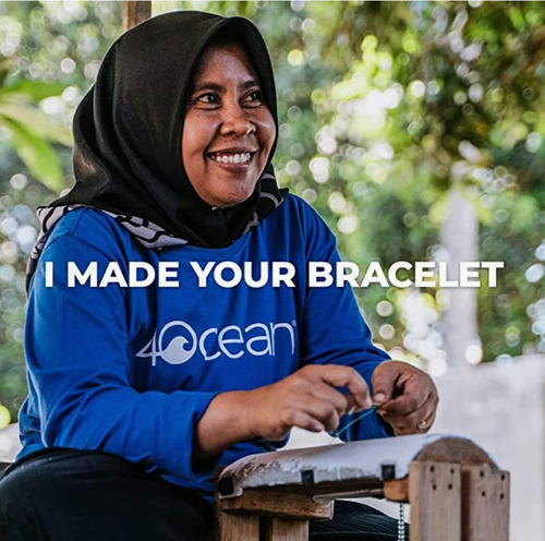 Pulsera Trenzada Hecha A Mano 4ocean De Plástico Reciclado C
