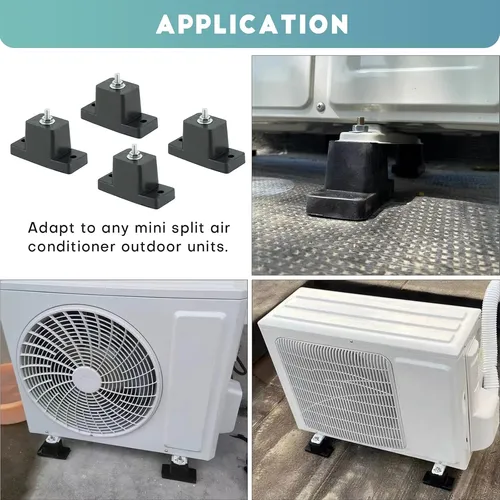 Kit De 4 Soportes De Montaje De Aislador De Vibración Goma