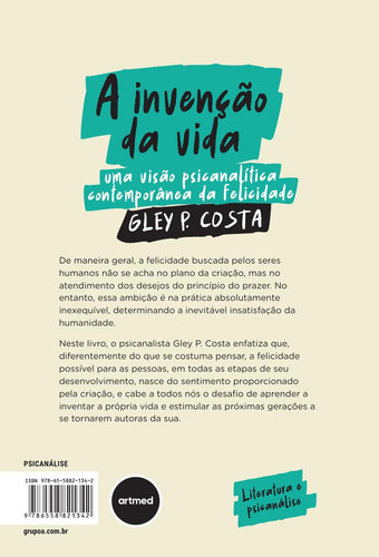 A Invenção Da Vida, De Gley P. Costa. Editora Artmed, Capa Mole Em Português