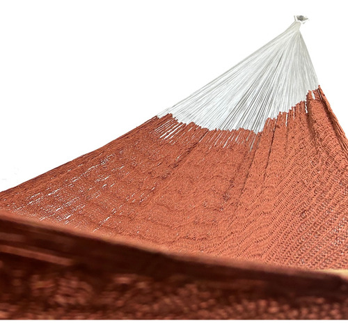 Imagen 4 de 7 de Hermosas Hamacas Yucatecas Artesanales 100% Algodón Naranja