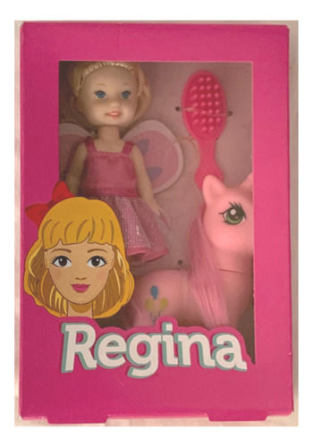 Muñeca Regina Con Cepillo Y Pony