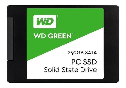 Imagem 1 de 2 de Disco sólido interno Western Digital WD Green WDS240G2G0A 240GB verde