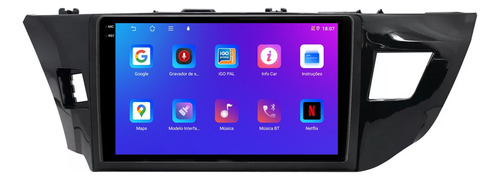 Central Multimidia Corolla 14/17 9p Carplay 4gb 64gb Android