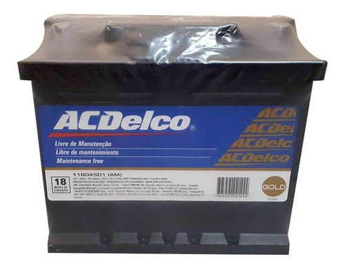 Bateria Acdelco 12v-75 Amp Borne + Derecho