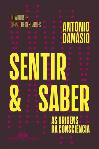 Sentir E Saber: As Origens Da Consciencia - 1ªed.(2022), De Antonio Damasio. Editora Companhia Das Letras, Capa Mole, Edição 1 Em Português, 2022