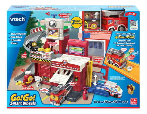 Brinque Vtech Go! Vá! Corpo De Bombeiros Da Torre De Resgate
