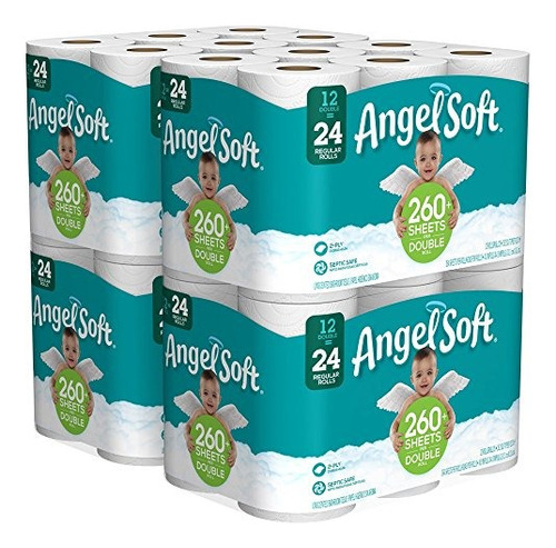 Papel Higiénico Angel Soft 2 Capas, 48 ¿¿toallas De Bañ